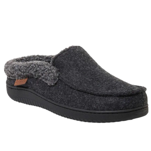 Dearfoams Slippers Mens Memory Foam Comfy Black Size 9/10 NEW - Picture 8 of 10